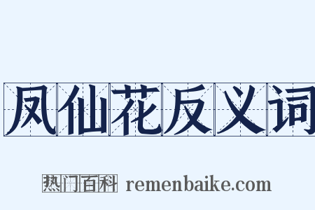 凤仙花反义词是什么意思的图片